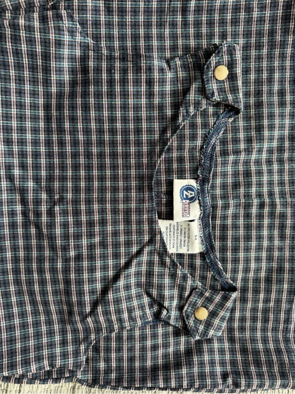 Classic Plaid Shift Dress - Navy